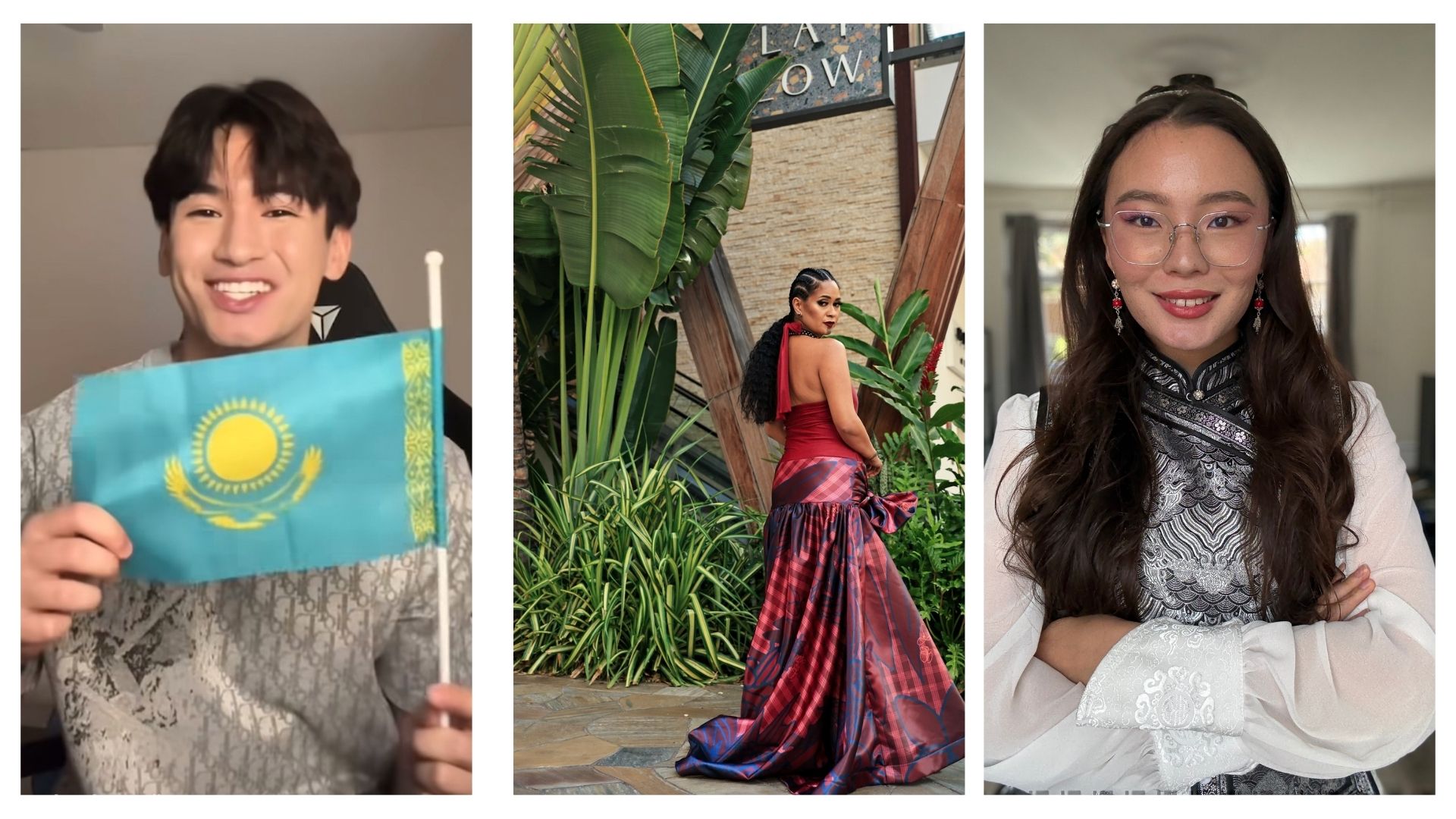 Sayat Nokerban, Kuʻuleilehua Makekau, and Chimita Sharapova are influencers redefining what it means to be AAPI on social media.
