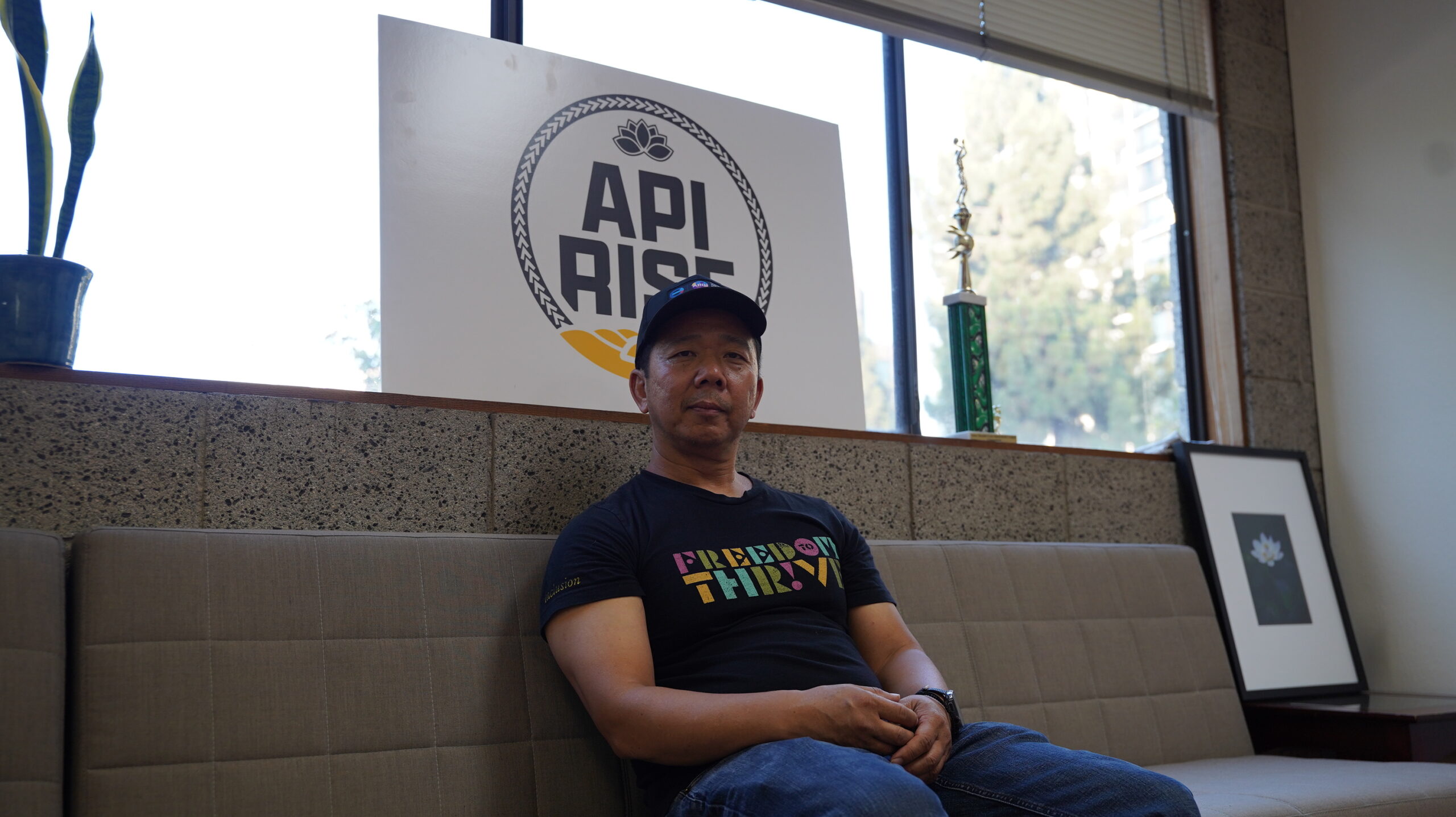 API Rise co-director Billy Taing poses for a photo in the organization’s office in Los Angeles. (Photo by Malcolm Caminero)