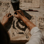 Kalamkari artist. (Photo courtesy of Nikita Shah.)